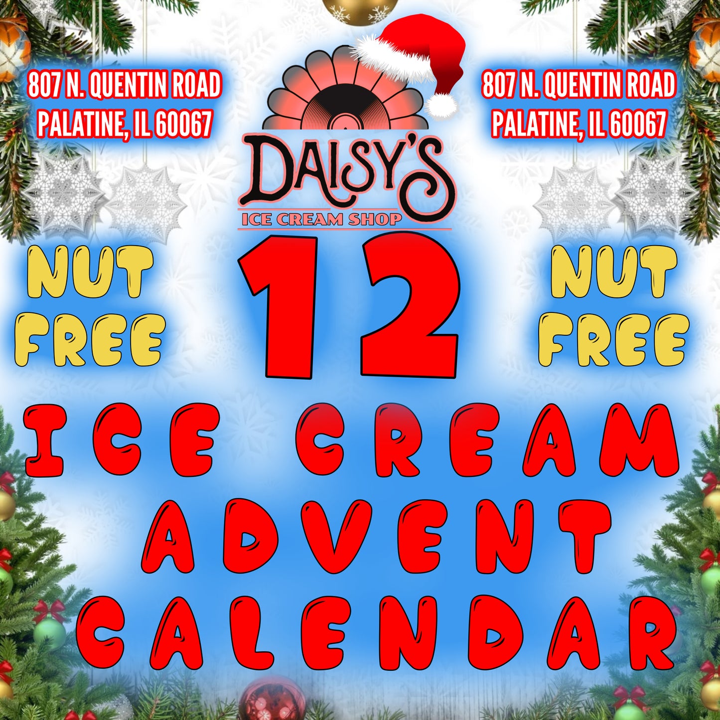 Daisy's Ice Cream Advent Calendar (12) *NUT FREE*