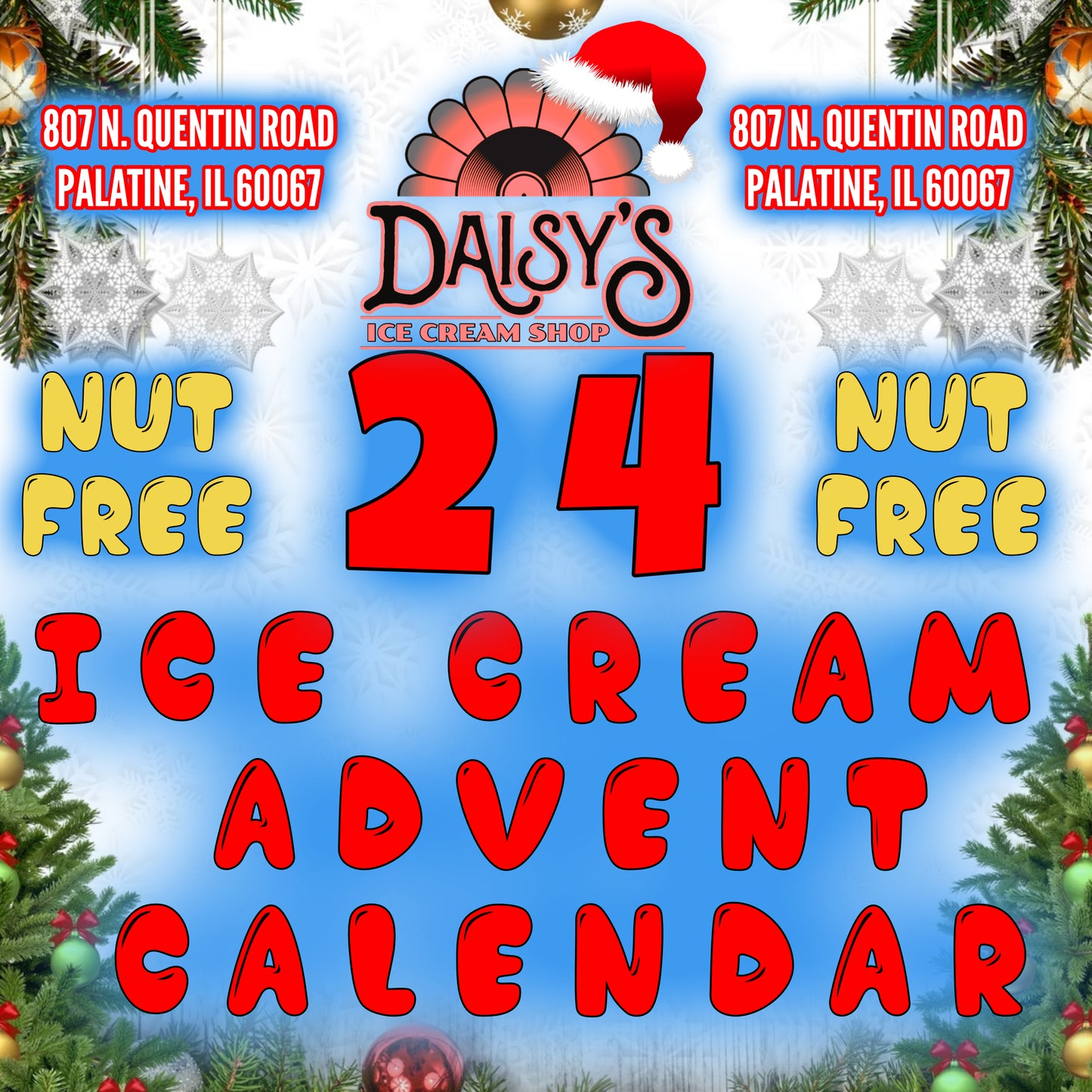 Daisy's Ice Cream Advent Calendar (24) *NUT FREE*